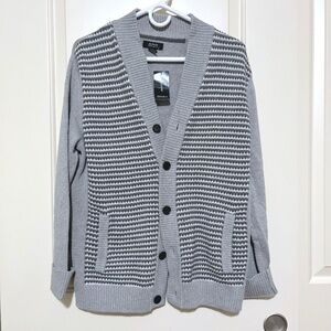 NWT Men Alfani Button Up Knitting Cardigan size S